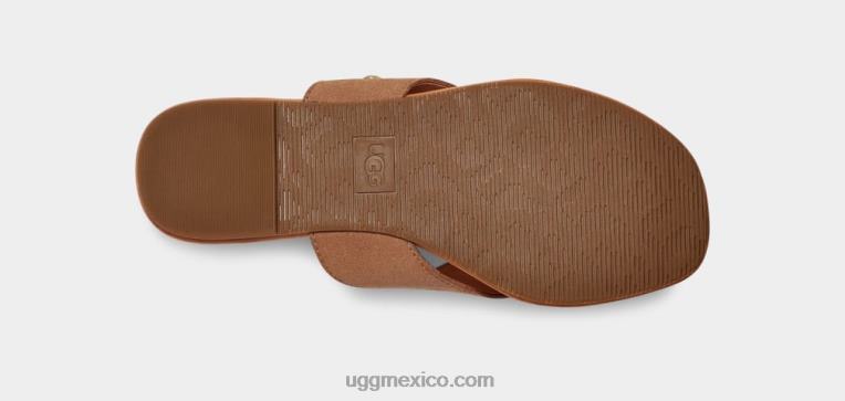 castaña 00NF3 UGG mujer gamuza carey