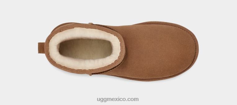 castaña 00NF348 UGG mujer miniplataforma clásica