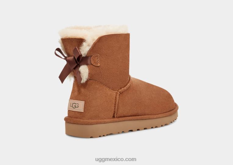 castaña 00NF359 UGG mujer bota mini bailey bow ii