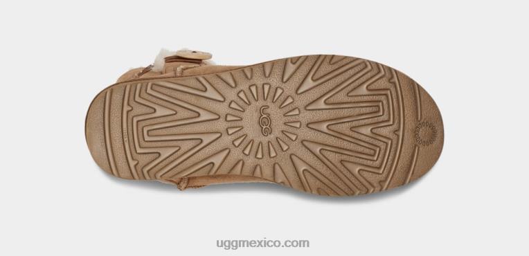 castaña 00NF363 UGG mujer bota mini bailey button ii