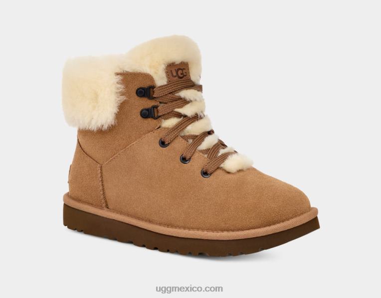 castaña 00NF532 UGG mujer mini encaje alpino clásico