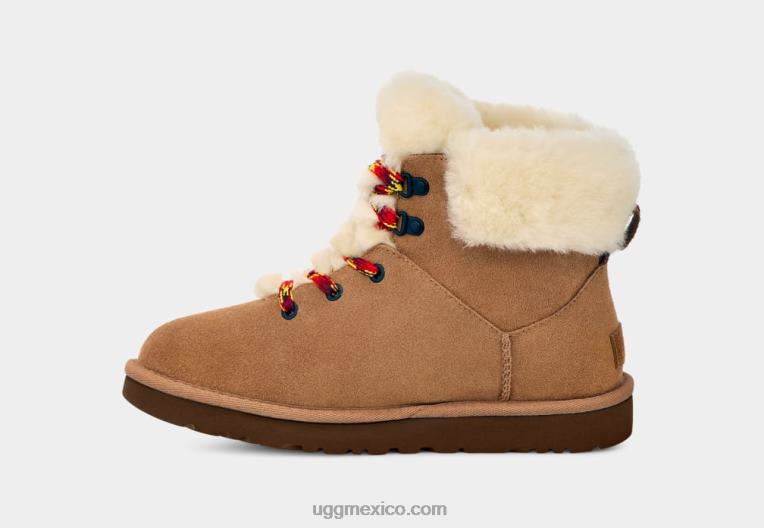 castaña 00NF532 UGG mujer mini encaje alpino clásico
