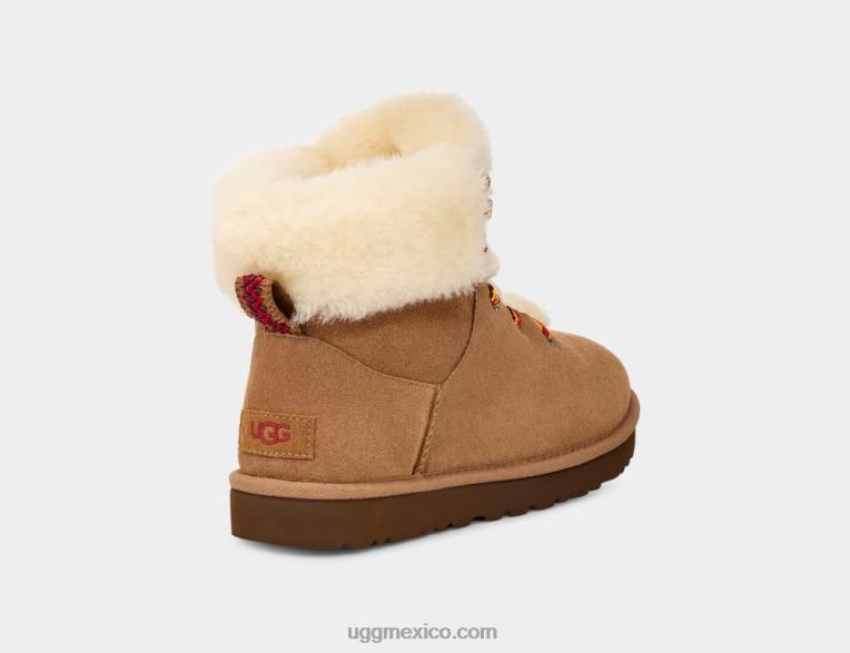 castaña 00NF532 UGG mujer mini encaje alpino clásico