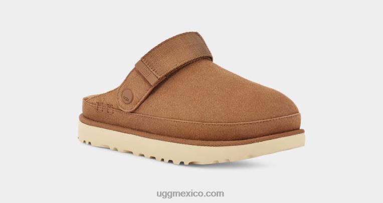 castaña 00NF599 UGG mujer zueco estrella dorada