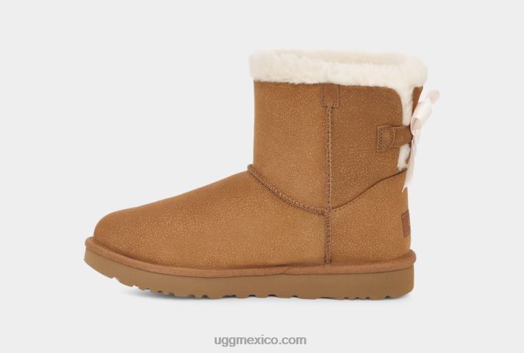 castaña 00NF628 UGG mujer mini bailey arco centelleo