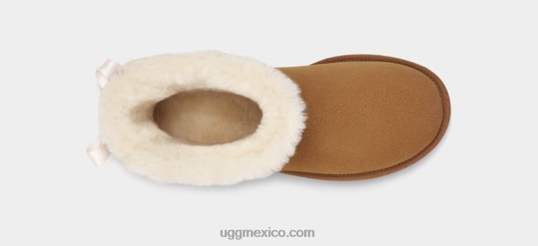 castaña 00NF628 UGG mujer mini bailey arco centelleo