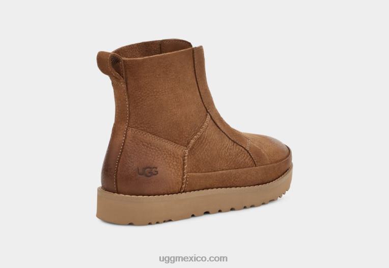 castaña 00NF692 UGG mujer cremallera frontal deconstruida