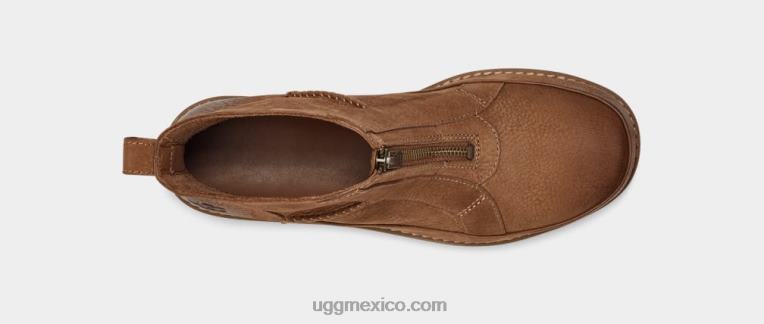castaña 00NF692 UGG mujer cremallera frontal deconstruida