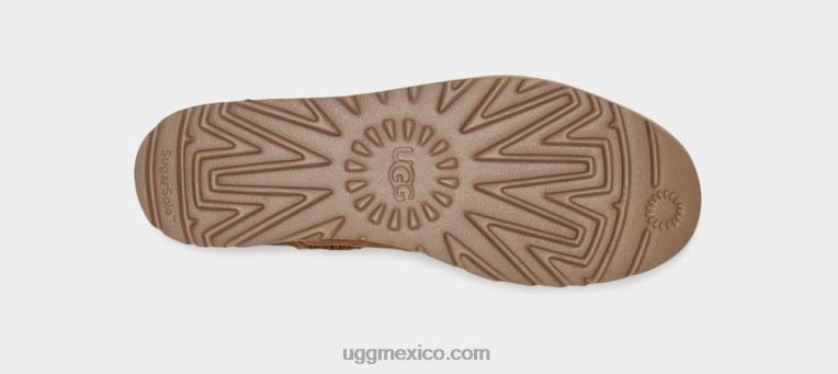 castaña 00NF692 UGG mujer cremallera frontal deconstruida