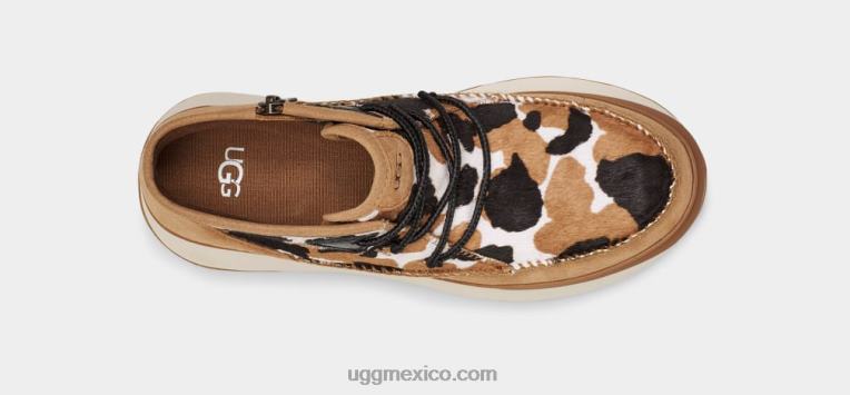 castaña 00NF78 UGG mujer botín marin estampado vaca