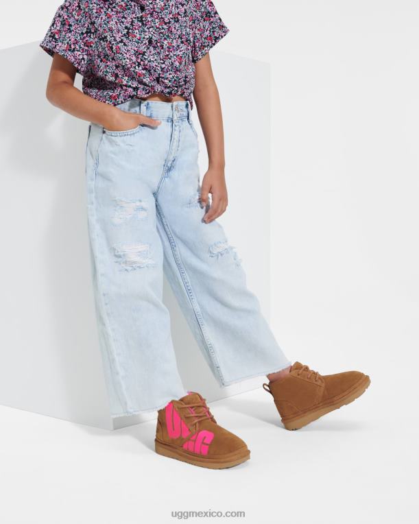 castaño/rosa chicloso 00NF1789 UGG niños neumel chop