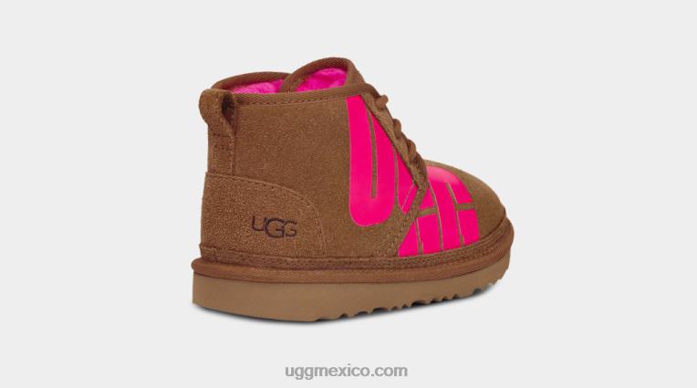 castaño/rosa chicloso 00NF1789 UGG niños neumel chop