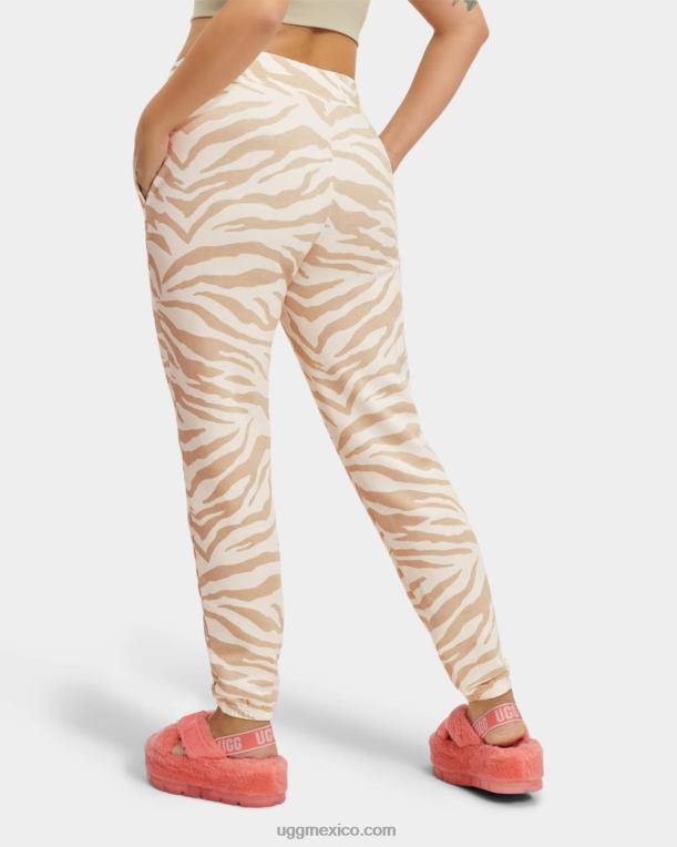 cebra blanca 00NF1318 UGG mujer daniella pantalón de chándal cebra