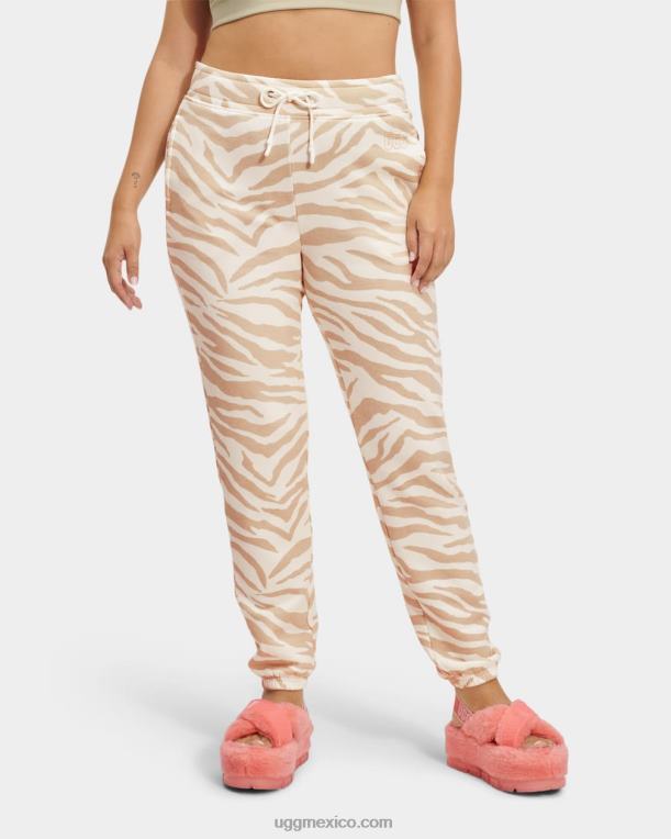 cebra blanca 00NF1318 UGG mujer daniella pantalón de chándal cebra
