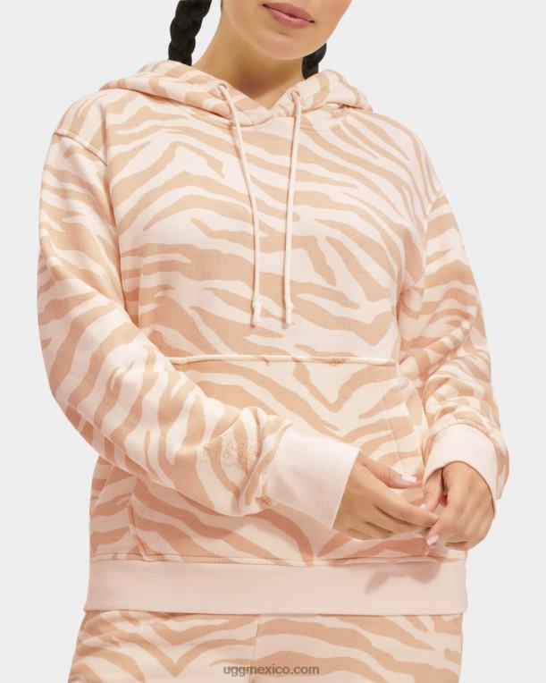 cebra blanca 00NF93 UGG mujer tatiana sudadera con capucha cebra