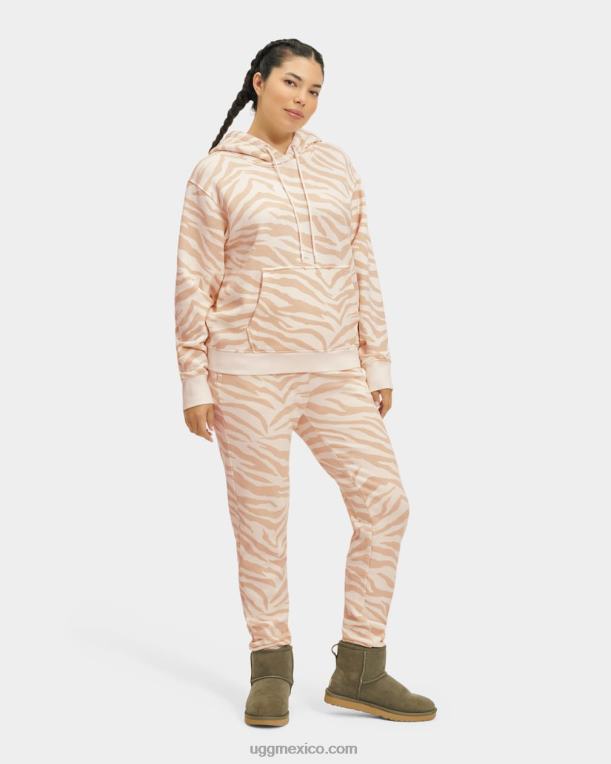cebra blanca 00NF93 UGG mujer tatiana sudadera con capucha cebra