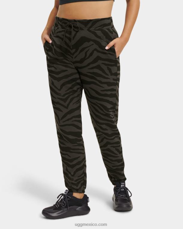 cebra negra 00NF1317 UGG mujer daniella pantalón de chándal cebra