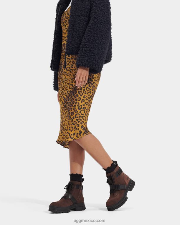 cedro quemado 00NF52 UGG mujer ashton con cordones de gamuza