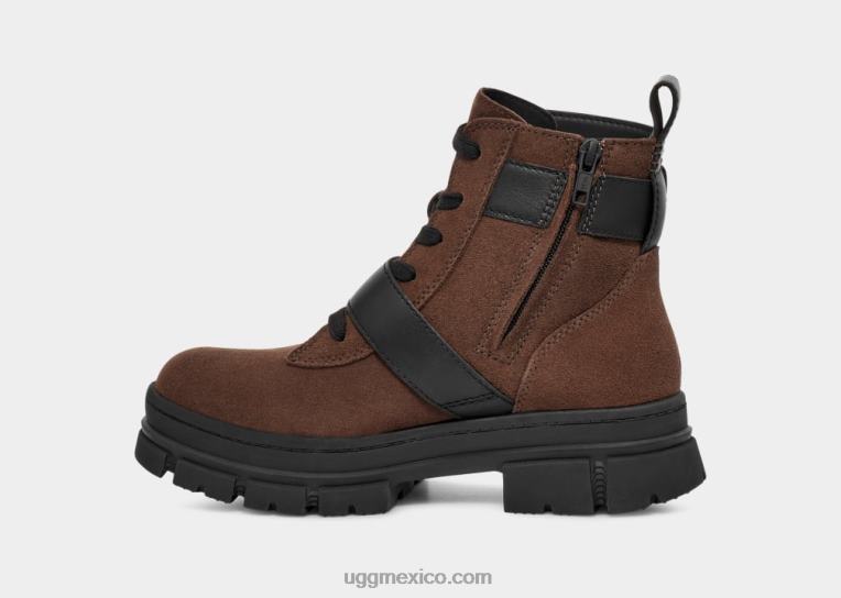 cedro quemado 00NF52 UGG mujer ashton con cordones de gamuza
