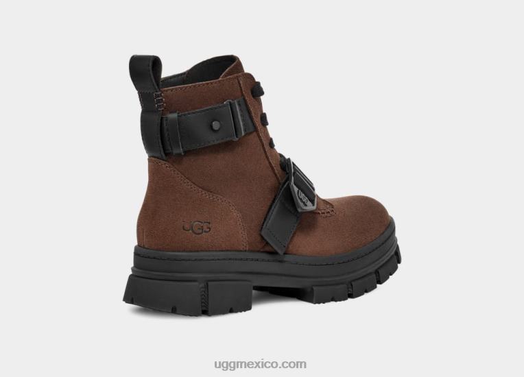 cedro quemado 00NF52 UGG mujer ashton con cordones de gamuza