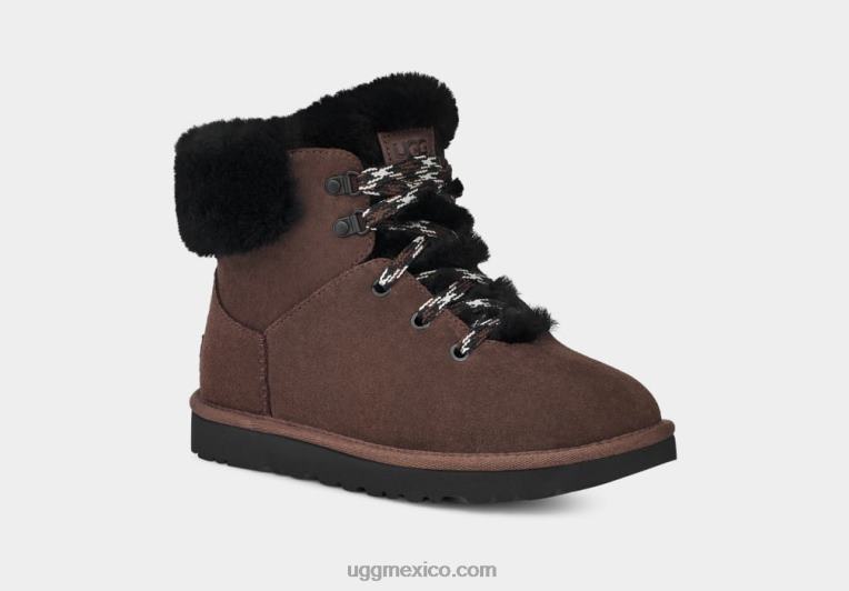cedro quemado 00NF533 UGG mujer mini encaje alpino clásico