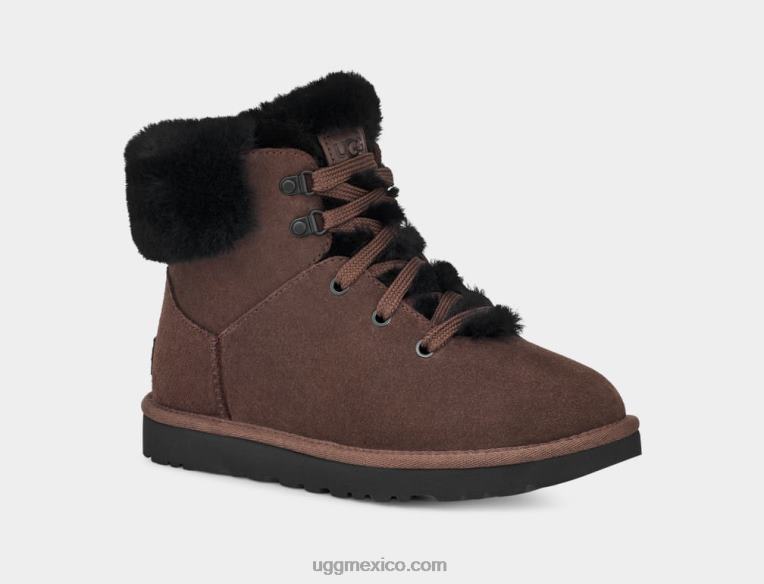 cedro quemado 00NF533 UGG mujer mini encaje alpino clásico