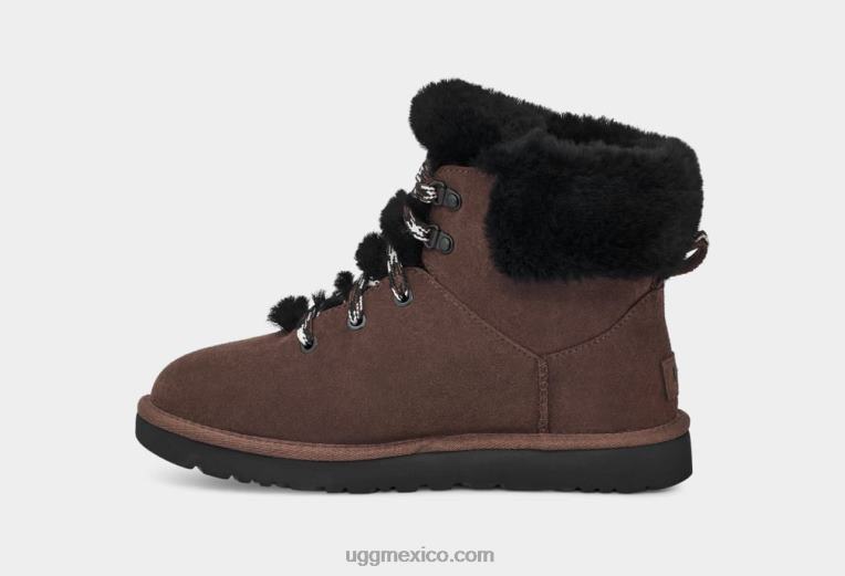 cedro quemado 00NF533 UGG mujer mini encaje alpino clásico