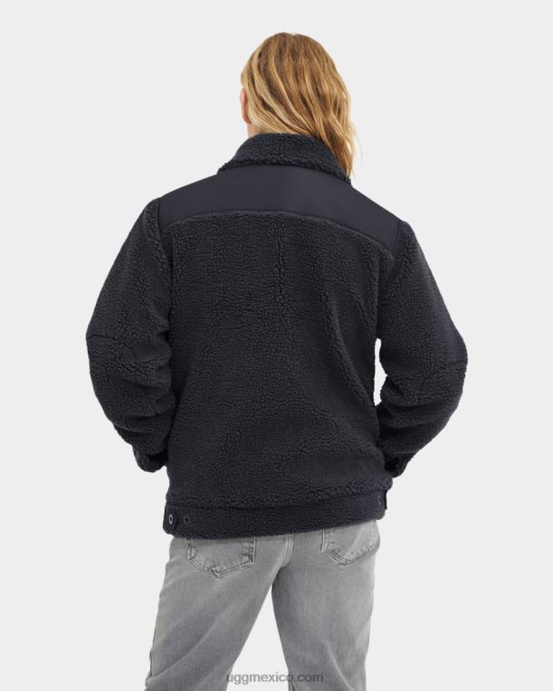 ceniza oscura 00NF1887 UGG hombres chamarra de camionero de sherpa janson