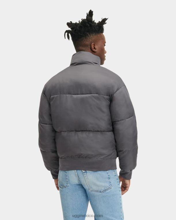 ceniza oscura 00NF1892 UGG hombres chaqueta acolchada de sherpa damion