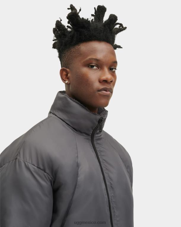ceniza oscura 00NF1892 UGG hombres chaqueta acolchada de sherpa damion