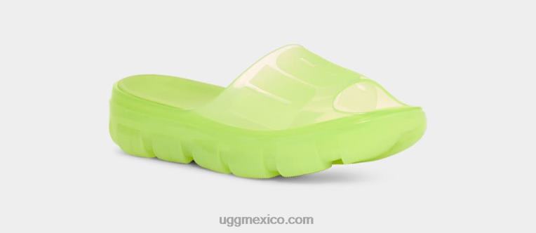 chartreuse pálido 00NF399 UGG mujer tobogán transparente jella