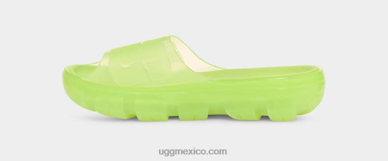 chartreuse pálido 00NF399 UGG mujer tobogán transparente jella
