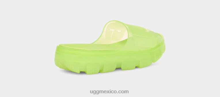 chartreuse pálido 00NF399 UGG mujer tobogán transparente jella