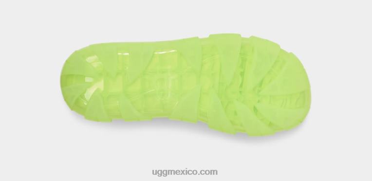 chartreuse pálido 00NF399 UGG mujer tobogán transparente jella