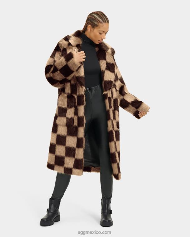 cheques 00NF177 UGG mujer Avaline abrigo de piel sintética novedad
