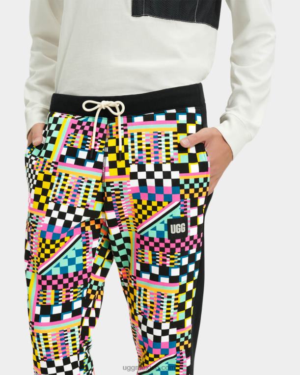 cheques múltiples negros 00NF293 UGG hombres cheques de malachi jogger