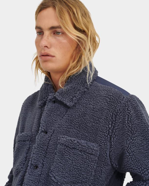 ciclón 00NF1886 UGG hombres chamarra de camionero de sherpa janson