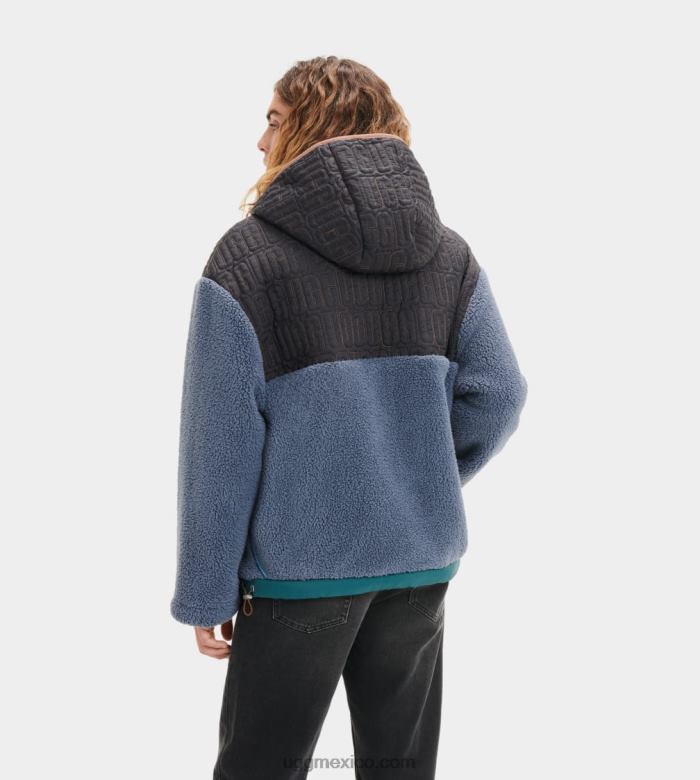 ciclón multi 00NF275 UGG hombres jersey de sherpa iggy con media cremallera