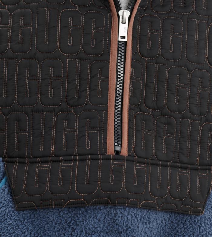 ciclón multi 00NF275 UGG hombres jersey de sherpa iggy con media cremallera