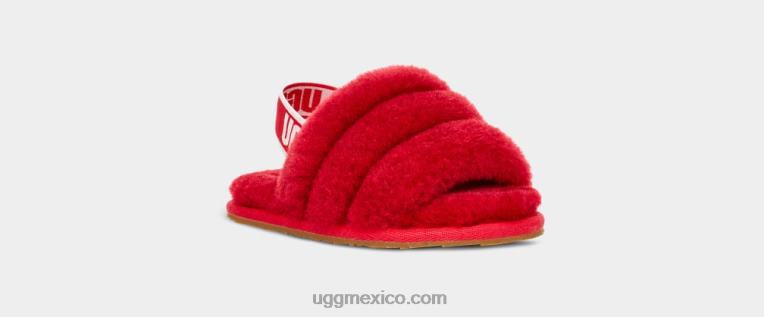 cinta roja 00NF1989 UGG niños pequeños pelusa sí diapositiva