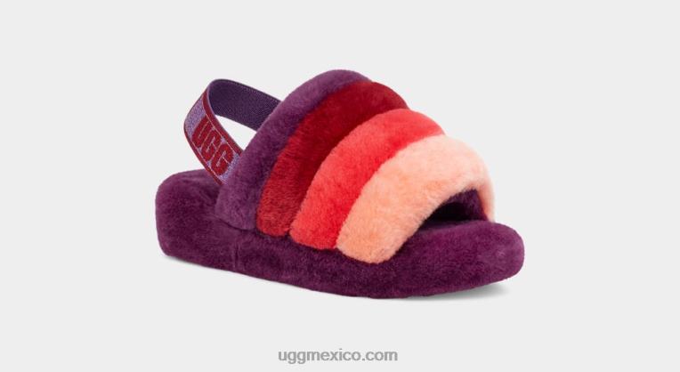 ciruela dulce multi 00NF827 UGG mujer pelusa sí diapositiva ombre