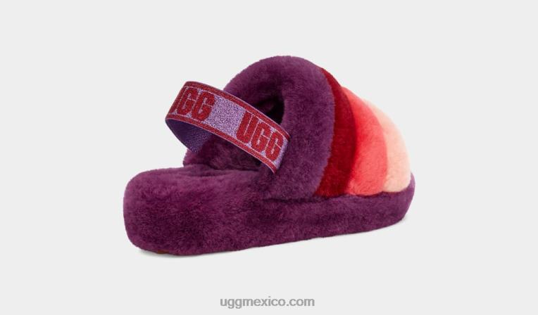 ciruela dulce multi 00NF827 UGG mujer pelusa sí diapositiva ombre