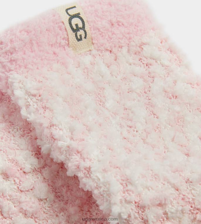 concha rosa 00NF4 UGG mujer calcetín acogedor de chenilla