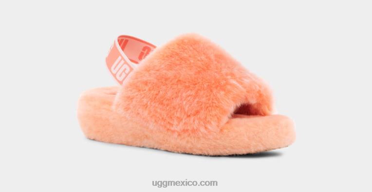 coral blando 00NF71 UGG mujer pelusa sí desliza la pluma