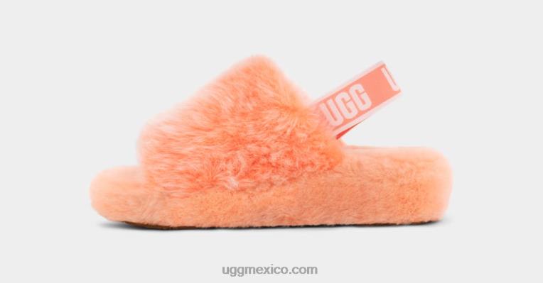 coral blando 00NF71 UGG mujer pelusa sí desliza la pluma