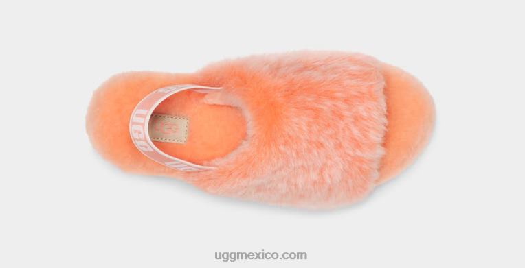 coral blando 00NF71 UGG mujer pelusa sí desliza la pluma