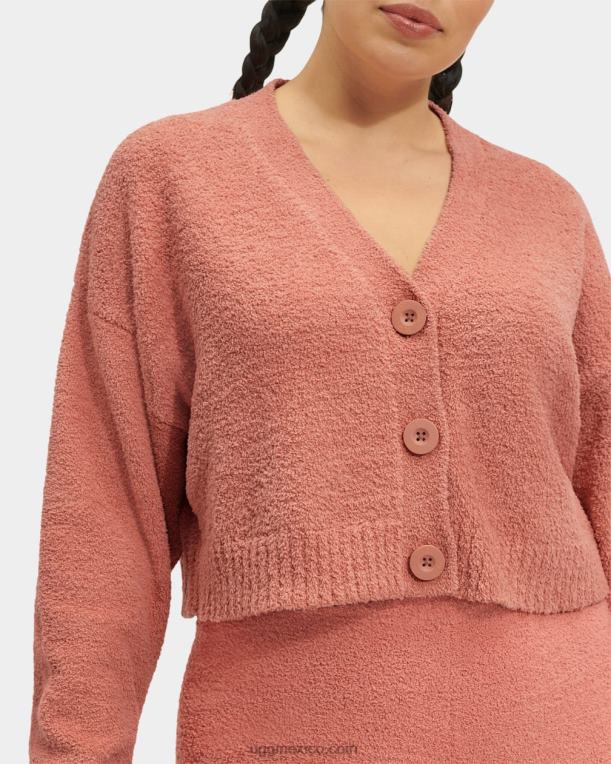 coral del desierto 00NF156 UGG mujer cárdigan corto de nyomi