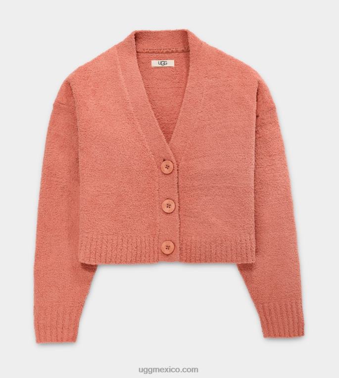 coral del desierto 00NF156 UGG mujer cárdigan corto de nyomi