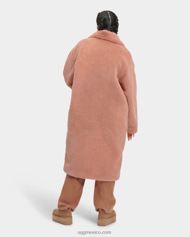 coral quemado 00NF1271 UGG mujer abrigo avalina de piel sintética