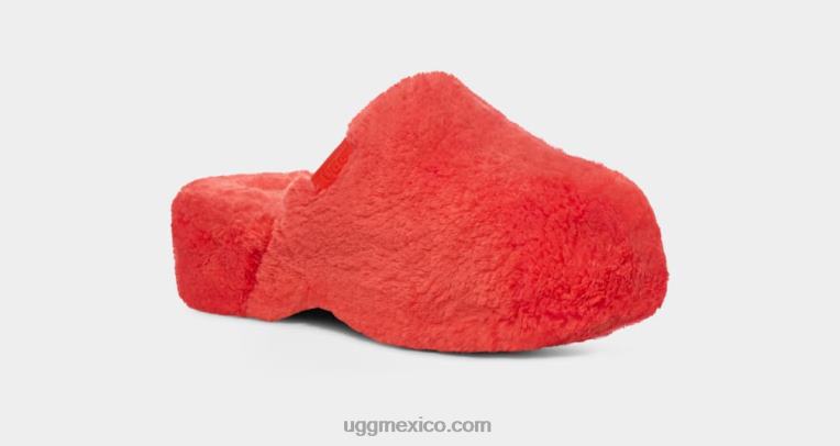 corriente roja 00NF47 UGG mujer obstrucción del azúcar de la pelusa